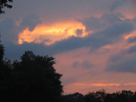 Castets storm sunset