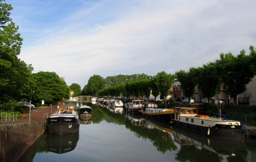 Moored up in Moissac