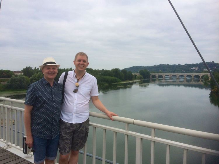 Roy and Pieter on passerelle, Agen